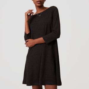 Vishow gray shift dress with pockets, 3/4 sleeves, size XS, EUC